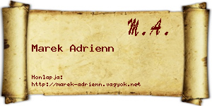 Marek Adrienn névjegykártya